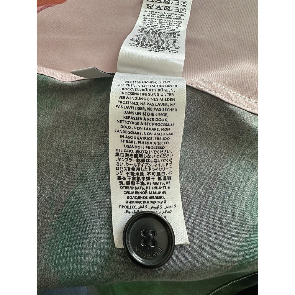 JW Anderson Side Drape Link Skirt Abstract Camo Multi US Size 6 SK011PG084500 - Picture 15 of 16